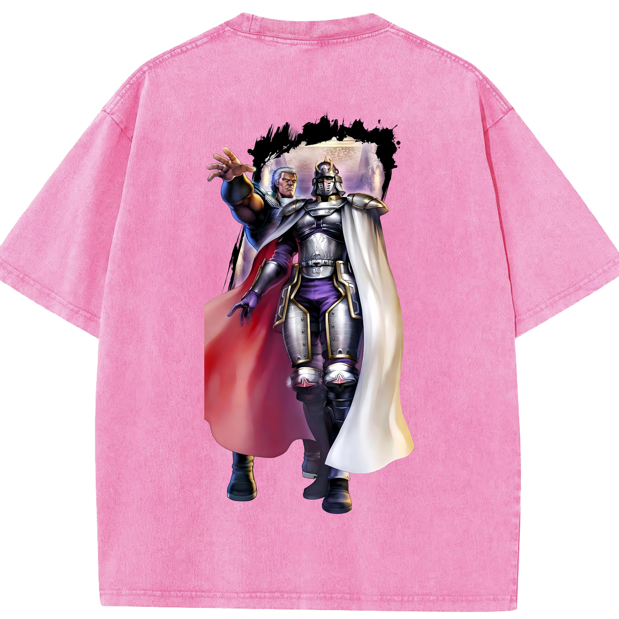 （画像用） 北斗の拳 Fist of the North Star 綿100% ヴィンテージ風 半袖Tシャツ（背面プリント）